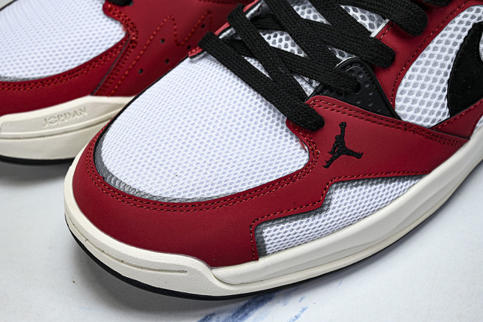 HJ6777-106 JORDAN CMFT ERA LOW-TOP RETRO CASUAL SPORTS SHOES WHITE/VARSITY RED/SAIL/BLACK
