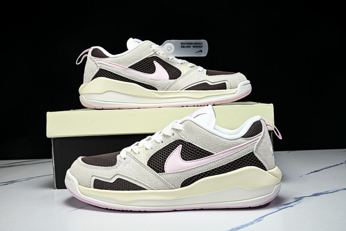 IV3220-261 JORDAN CMFT ERA LOW-TOP RETRO CASUAL SPORTS SHOES BEIGE/BROWN/PINK