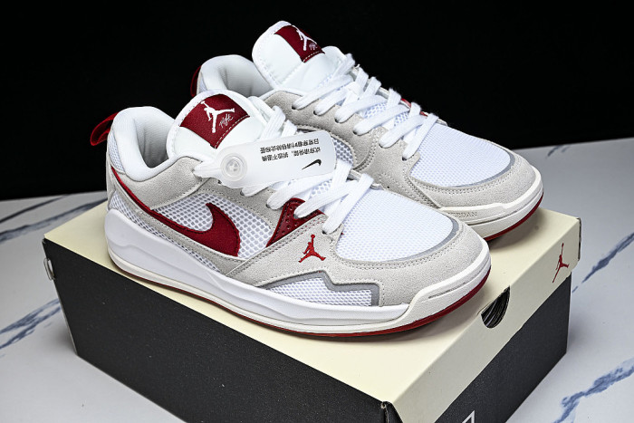 HJ6777-116 JORDAN CMFT ERA LOW-TOP RETRO CASUAL SPORTS SHOES WHITE/SAIL/BLACK/VARSITY RED