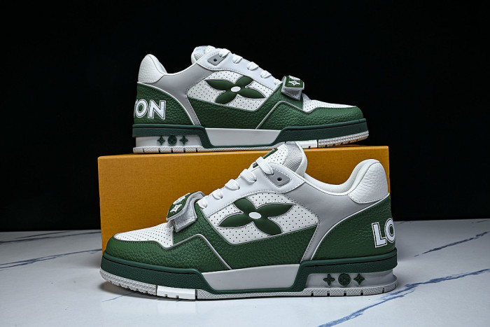 2026 NEW STYLE MEN'S SHOES TRAINER LACE UP SPORTS BASKETBALL SHOES DARK GREEN/GREEN