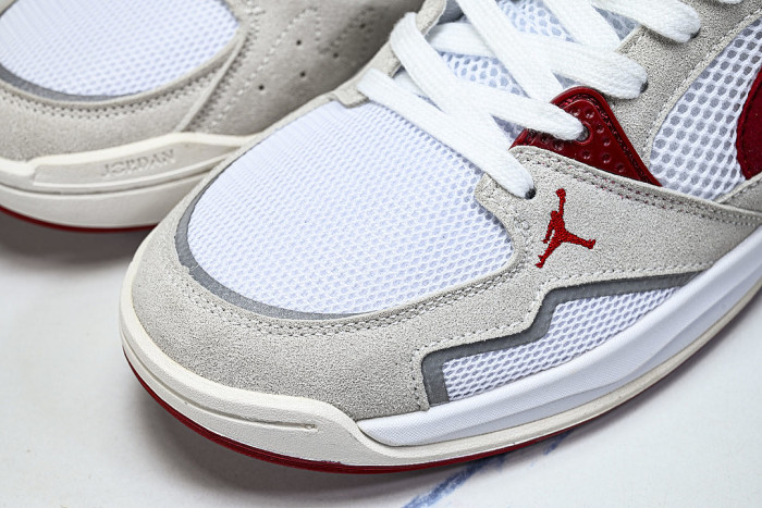 HJ6777-116 JORDAN CMFT ERA LOW-TOP RETRO CASUAL SPORTS SHOES WHITE/SAIL/BLACK/VARSITY RED
