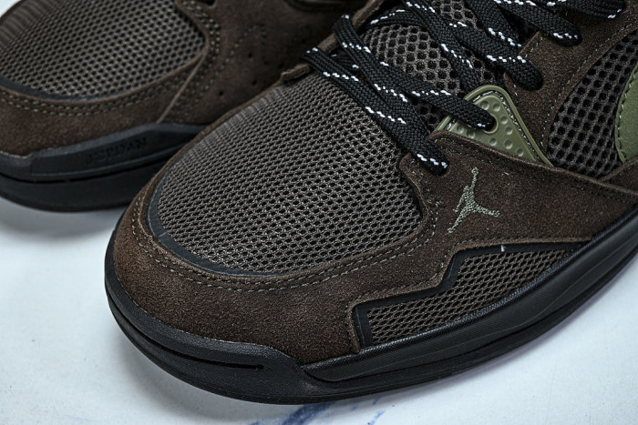 HJ6777-200 JORDAN CMFT ERA LOW-TOP RETRO CASUAL SPORTS SHOES BAROQUE BROWN/BLACK/GYM RED