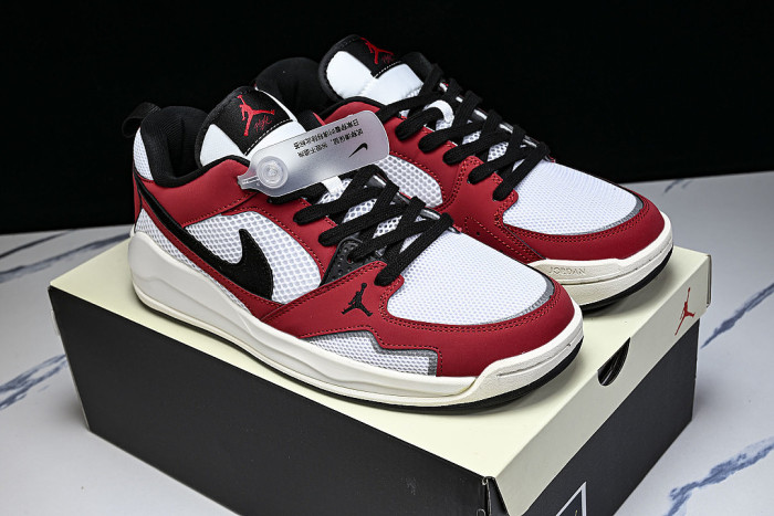 HJ6777-106 JORDAN CMFT ERA LOW-TOP RETRO CASUAL SPORTS SHOES WHITE/VARSITY RED/SAIL/BLACK