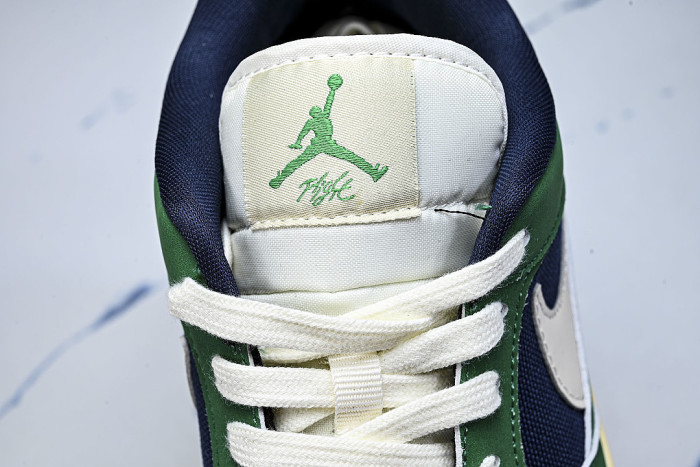 HJ6777-400 JORDAN CMFT ERA LOW-TOP RETRO CASUAL SPORTS SHOES GREEN/BLUE/WHITE
