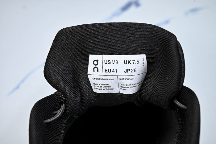 ON RUNNING LEISURE SPORTS SHOES BLACK/BLACK/BLACK