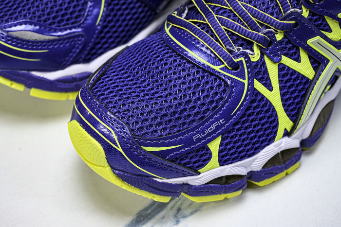 T485N-3697 GEL-NIMBUS 16 SPORTIVE CASUAL RUNNING SHOES PURPLE/GREEN/WHITE