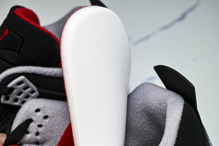IX8180-001 AIR JORDAN 4 RETRO BRED AJ4 CASUAL SHOES BLACK/INKINESS