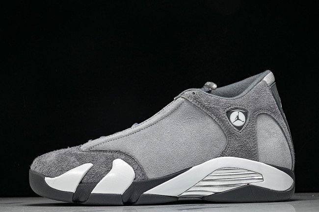 FJ3460-012 JORDAN 14 RETRO FLINT GREY/STEALTH GREY/WHITE