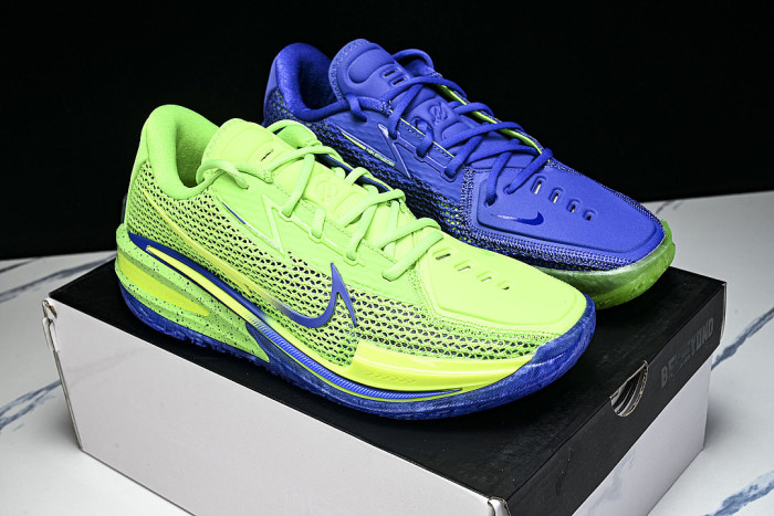CZ0176-301 AIR ZOOM G.T.CUT EP PRACTICAL SERIES BASKETBALL SHOES KLEIN BLUE/FLUORESCENT GREEN