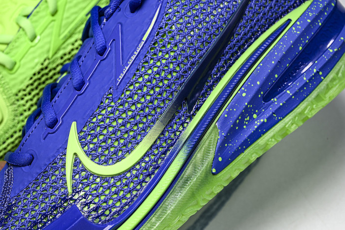 CZ0176-301 AIR ZOOM G.T.CUT EP PRACTICAL SERIES BASKETBALL SHOES KLEIN BLUE/FLUORESCENT GREEN