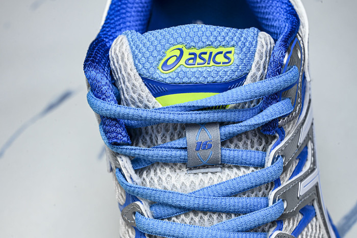 T485N-9101 GEL-NIMBUS 16 SPORTIVE CASUAL RUNNING SHOES WHITE/BLUE/SILVER/GREEN