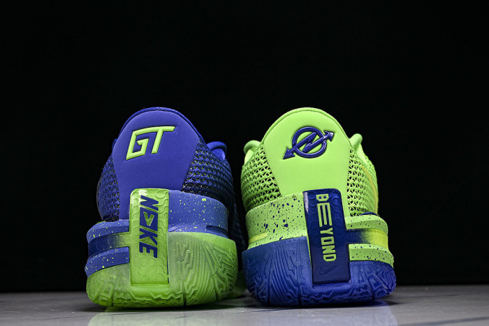 CZ0176-301 AIR ZOOM G.T.CUT EP PRACTICAL SERIES BASKETBALL SHOES KLEIN BLUE/FLUORESCENT GREEN