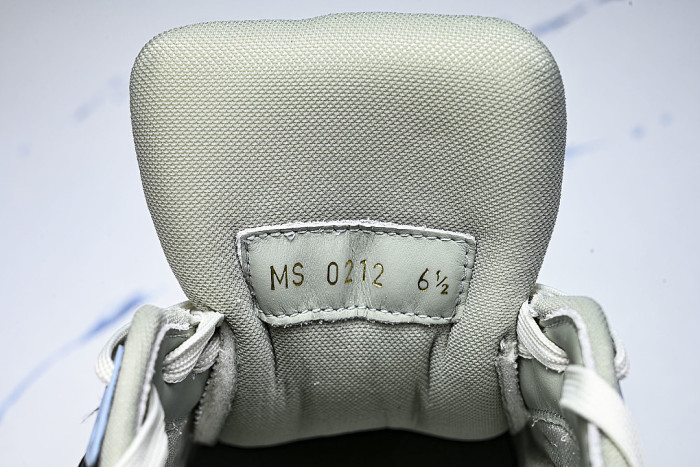 LEATHER SPORTS SHOES WHITE/BLACK/GREY/BLUE