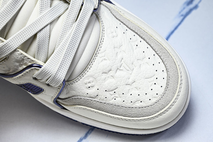 MAN NEW STYLE 54 WITH AGED FLORAL BASE CASUAL SPORTS SHOES WHITE/PURE WHITE