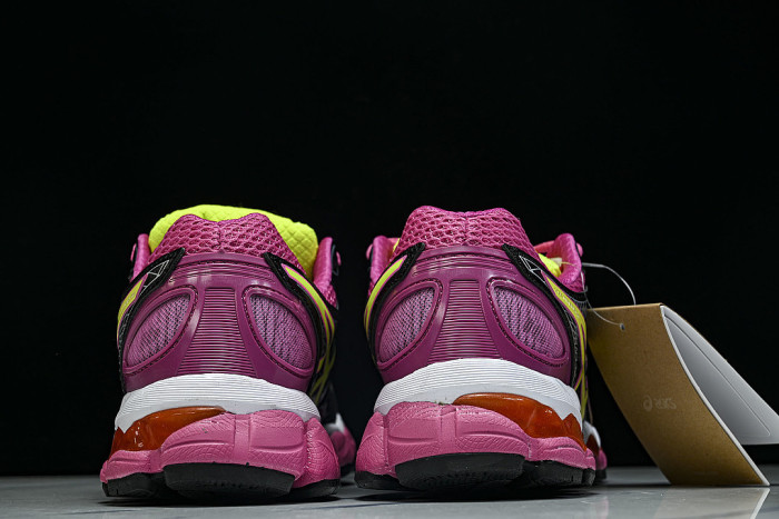 T485N-9005 GEL-NIMBUS 16 SPORTIVE CASUAL RUNNING SHOES BLACK/GREEN/PINK/SILVER