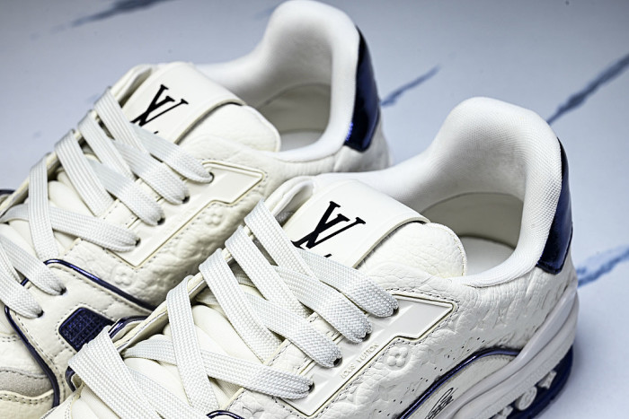 MAN NEW STYLE 54 WITH AGED FLORAL BASE CASUAL SPORTS SHOES WHITE/PURE WHITE