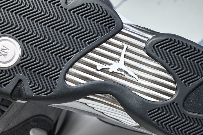 FJ3460-012 JORDAN 14 RETRO FLINT GREY/STEALTH GREY/WHITE