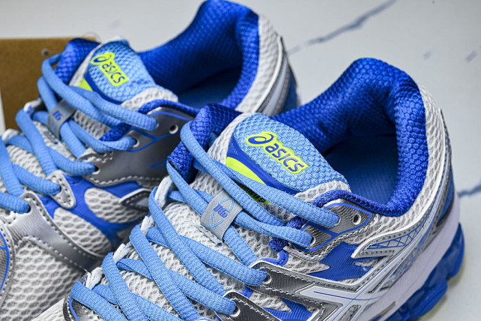 T485N-9101 GEL-NIMBUS 16 SPORTIVE CASUAL RUNNING SHOES WHITE/BLUE/SILVER/GREEN