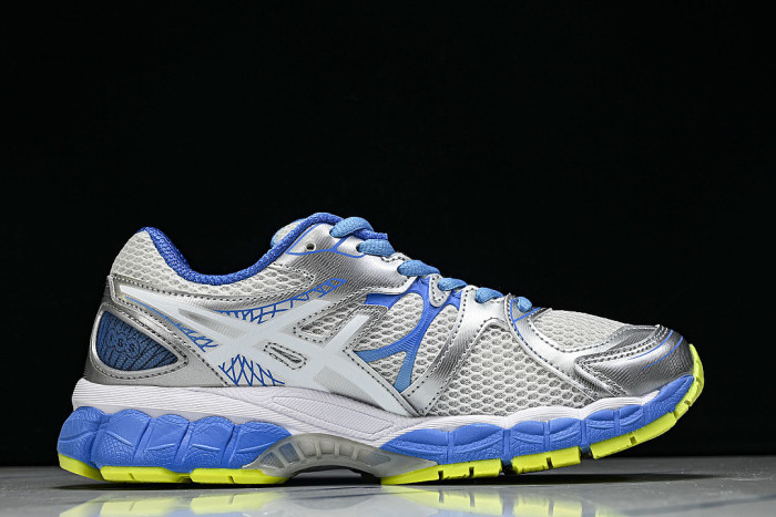 T485N-9101 GEL-NIMBUS 16 SPORTIVE CASUAL RUNNING SHOES WHITE/BLUE/SILVER/GREEN