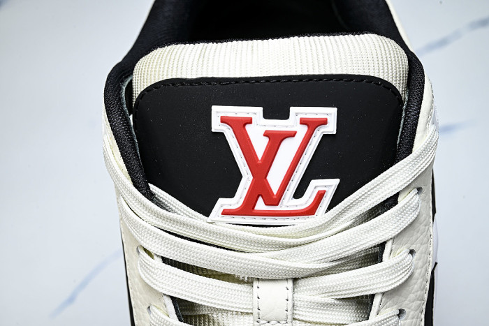 LEATHER SPORTS SHOES WHITE/BLACK/WHITE