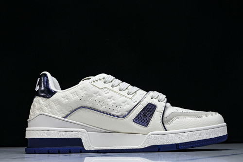 MAN NEW STYLE 54 WITH AGED FLORAL BASE CASUAL SPORTS SHOES WHITE/PURE WHITE