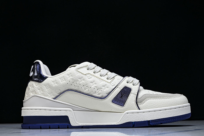 MAN NEW STYLE 54 WITH AGED FLORAL BASE CASUAL SPORTS SHOES WHITE/PURE WHITE