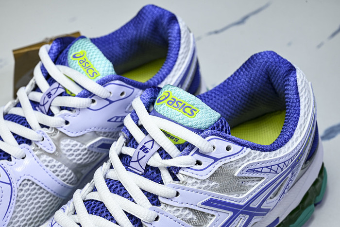 T566N-9101 GEL-NIMBUS 16 SPORTIVE CASUAL RUNNING SHOES WHITE/PURPLE/GREEN