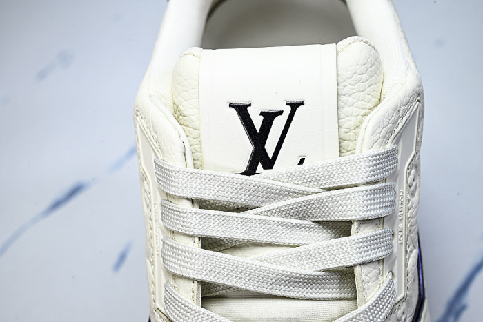 MAN NEW STYLE 54 WITH AGED FLORAL BASE CASUAL SPORTS SHOES WHITE/PURE WHITE