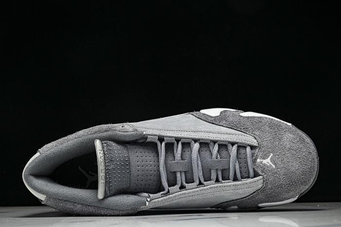 FJ3460-012 JORDAN 14 RETRO FLINT GREY/STEALTH GREY/WHITE