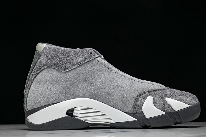 FJ3460-012 JORDAN 14 RETRO FLINT GREY/STEALTH GREY/WHITE