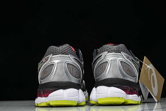 T437N-9790 GEL-NIMBUS 16 SPORTIVE CASUAL RUNNING SHOES GREY/SILVER/RED/BLACK/GREEN
