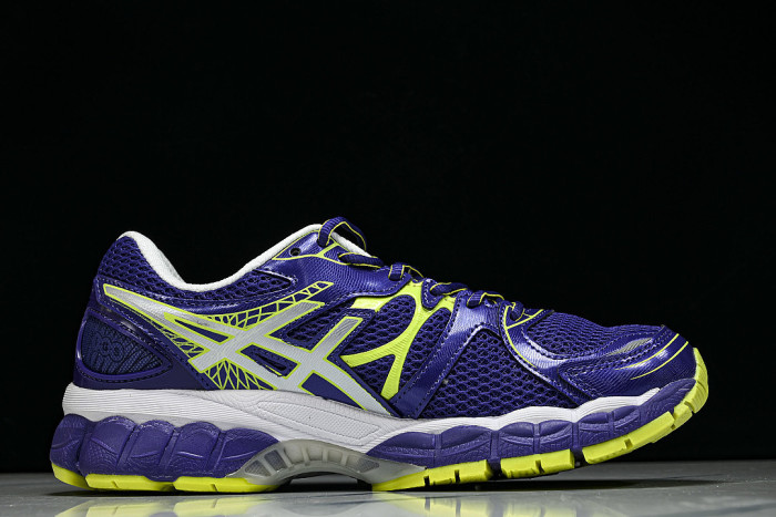 T485N-3697 GEL-NIMBUS 16 SPORTIVE CASUAL RUNNING SHOES PURPLE/GREEN/WHITE