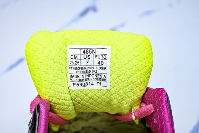 T485N-9005 GEL-NIMBUS 16 SPORTIVE CASUAL RUNNING SHOES BLACK/GREEN/PINK/SILVER