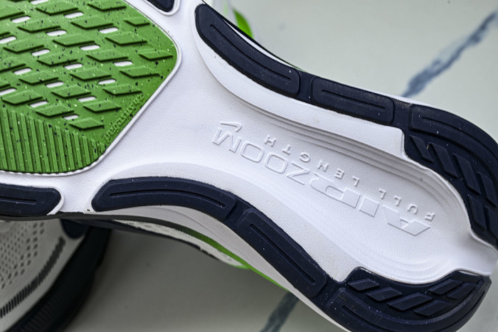 IB1873-107 AIR ZOOM PEGASUS 42 WEAR-RESISTANT RUNNING SHOES WHITE/BLACK/GREEN