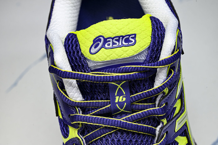 T485N-3697 GEL-NIMBUS 16 SPORTIVE CASUAL RUNNING SHOES PURPLE/GREEN/WHITE