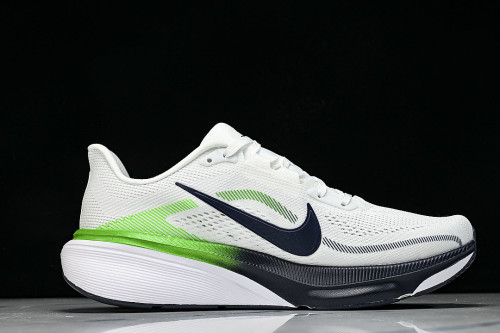 IB1873-107 AIR ZOOM PEGASUS 42 WEAR-RESISTANT RUNNING SHOES WHITE/BLACK/GREEN