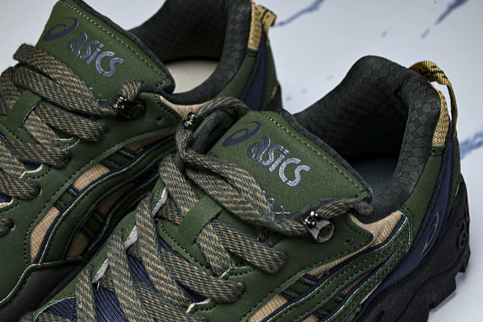 1203A817-020 GEL-TRUCK OUTDOOR SPORTS HIKING SHOES GREEN/BROWN/BLACK/NAVY BLUE