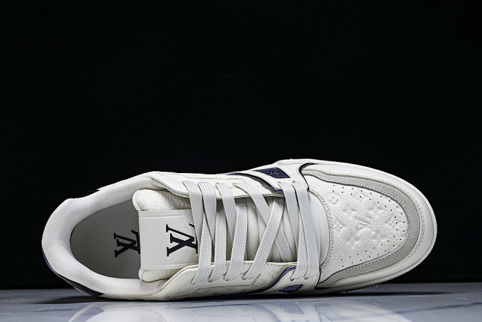 MAN NEW STYLE 54 WITH AGED FLORAL BASE CASUAL SPORTS SHOES WHITE/PURE WHITE