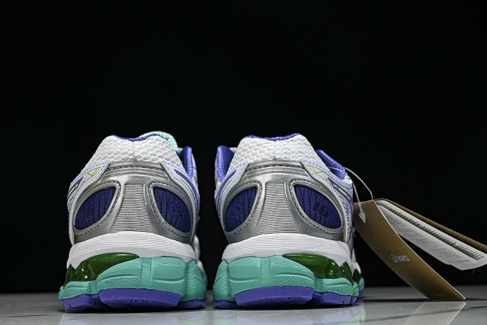 T566N-9101 GEL-NIMBUS 16 SPORTIVE CASUAL RUNNING SHOES WHITE/PURPLE/GREEN