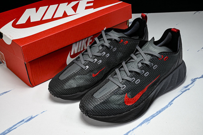 HM9697-002 AVA X BREATHABLE AND SUPPORTIVE RUNNING SHOES BLACK/GREY/RED