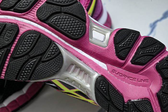 T485N-9005 GEL-NIMBUS 16 SPORTIVE CASUAL RUNNING SHOES BLACK/GREEN/PINK/SILVER