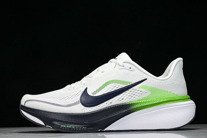 IB1873-107 AIR ZOOM PEGASUS 42 WEAR-RESISTANT RUNNING SHOES WHITE/BLACK/GREEN