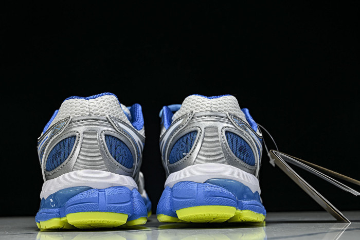 T485N-9101 GEL-NIMBUS 16 SPORTIVE CASUAL RUNNING SHOES WHITE/BLUE/SILVER/GREEN