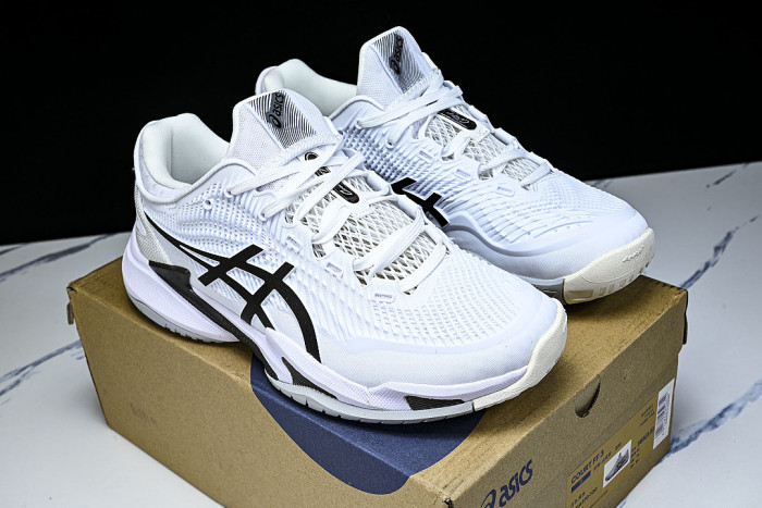 1041A370-100 COURT FF 3 WHITE/BLACK/WHITE