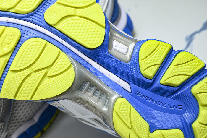 T485N-9101 GEL-NIMBUS 16 SPORTIVE CASUAL RUNNING SHOES WHITE/BLUE/SILVER/GREEN