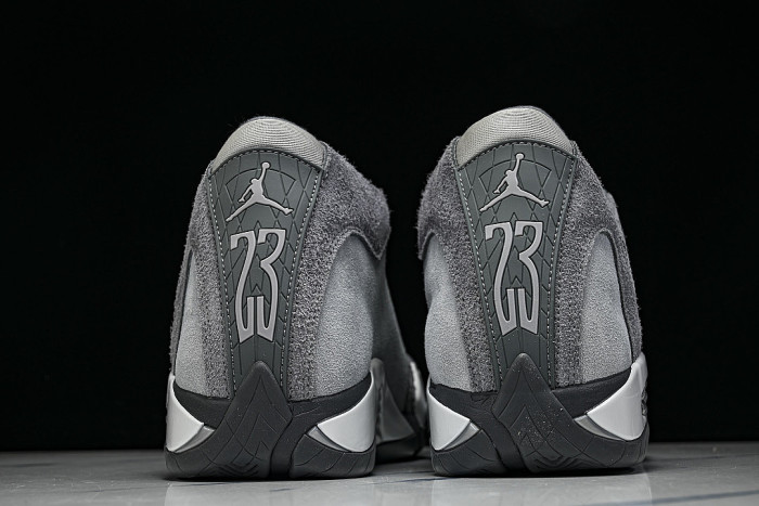FJ3460-012 JORDAN 14 RETRO FLINT GREY/STEALTH GREY/WHITE