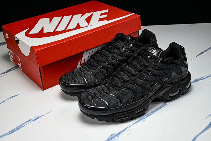 604133-050 AIR MAX PLUS BLACK/BLACK-BLACK