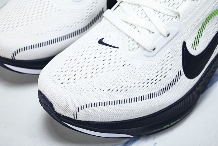 IB1873-107 AIR ZOOM PEGASUS 42 WHITE/NAVY BLUE/GREEN