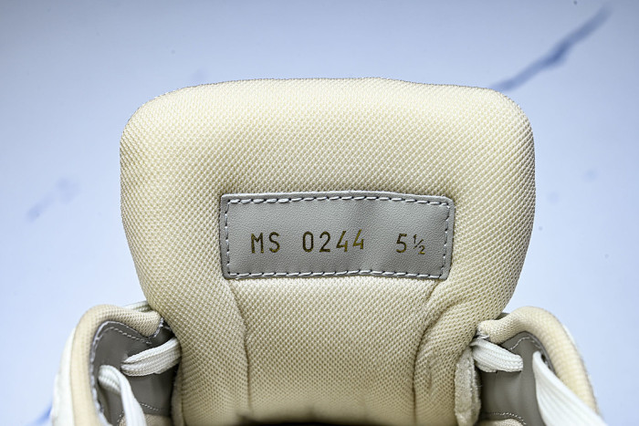 LEATHER SPORTS SHOES WHITE/BROWN/WHITE