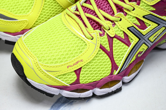T485N-0793 GEL-NIMBUS 16 SPORTIVE CASUAL RUNNING SHOES GREEN/PINK/GREEN